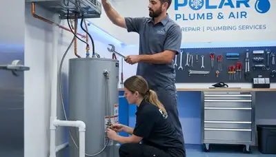 Local plumber repairing kitchen sink in Allentown, PA for Five Star Cooling plumbing services